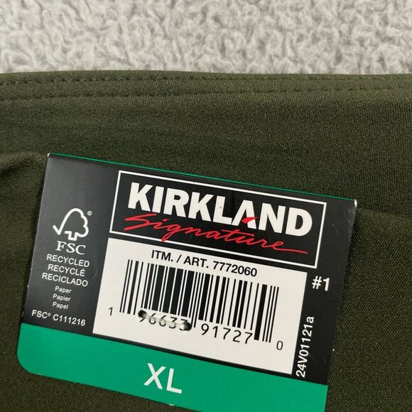 NEW Kirkland Signature Womens XL Cropped Green Dress Pants - Picture 4 of 7